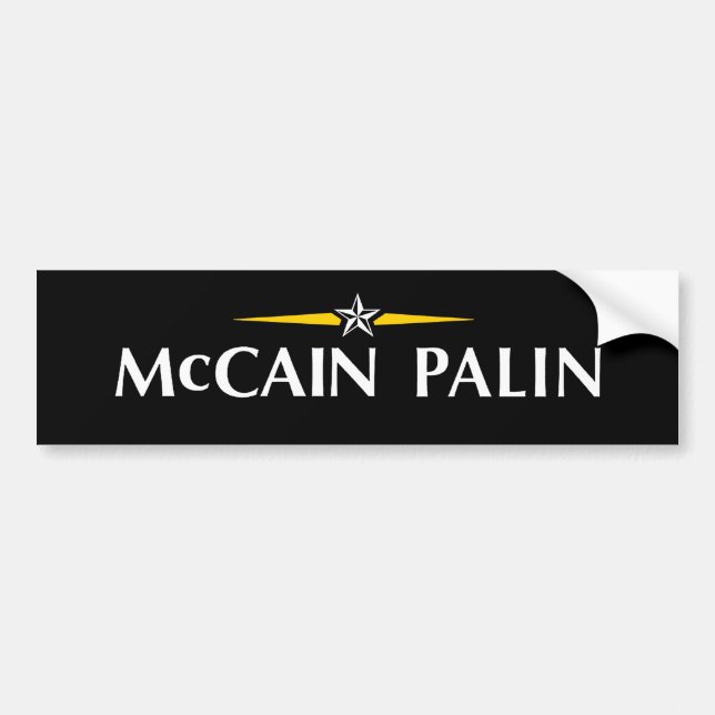 Autocollant De Voiture MCCAIN PALIN Bumpersticker (Devant)