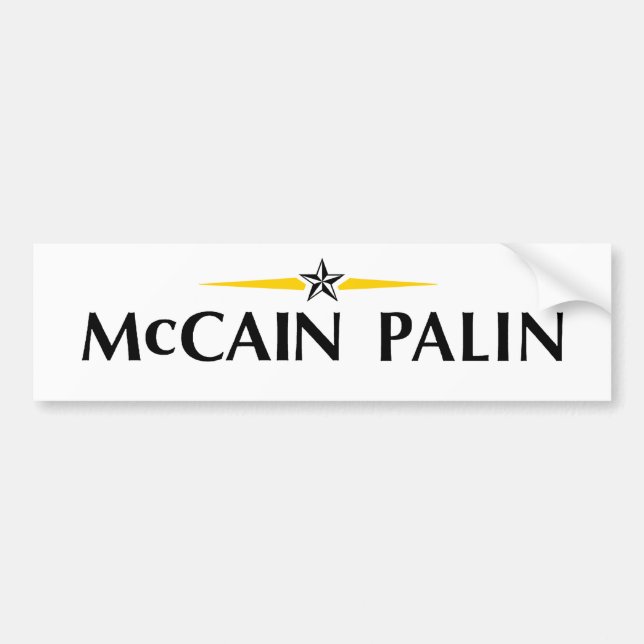 Autocollant De Voiture MCCAIN PALIN Bumpersticker (Devant)