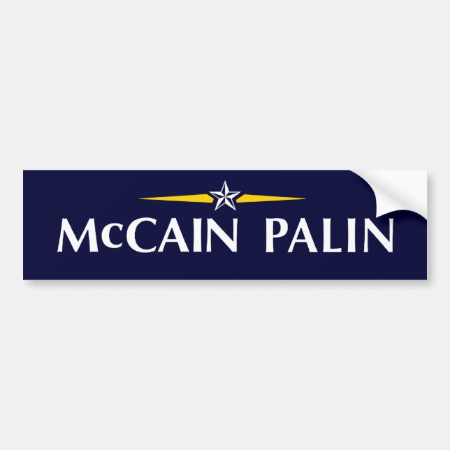 Autocollant De Voiture MCCAIN PALIN Bumpersticker (Devant)