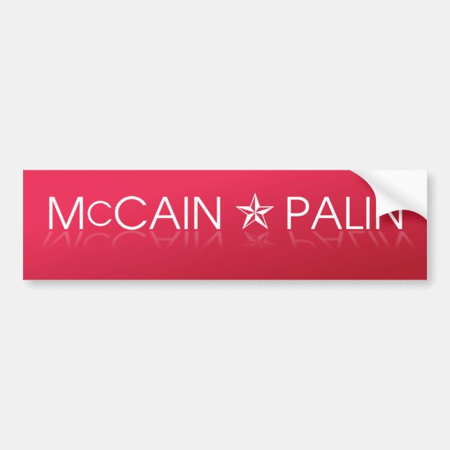 Autocollant De Voiture McCain * républicain de Palin (Devant)