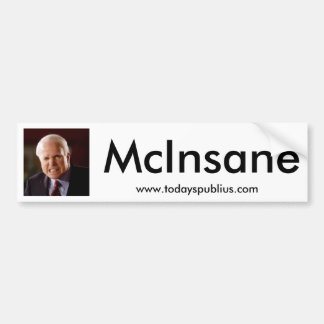 Autocollant De Voiture McInsane - John McCain