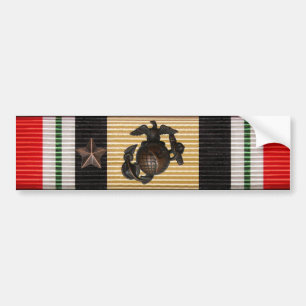 Autocollant De Voiture Médaille de la campagne en Irak Ruban FMFCO et Sta