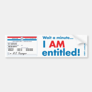 Autocollant De Voiture Medicare I AM Intitulé Bumper Sticker