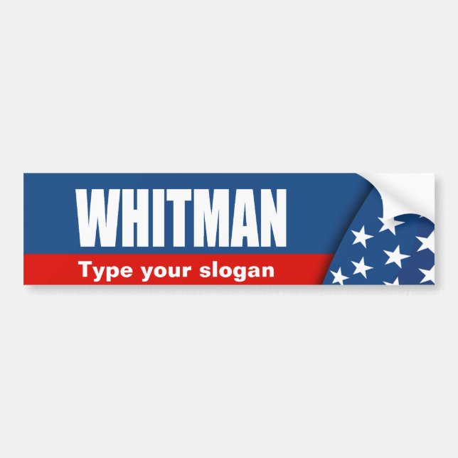 AUTOCOLLANT DE VOITURE MEG WHITMAN (Devant)