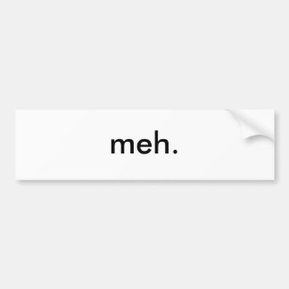 Autocollant De Voiture meh.