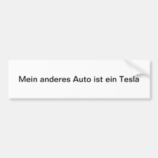 Autocollant De Voiture Mein anderes Auto ist ein Tesla Autoaufkleber