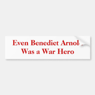 Autocollant De Voiture Même Benoît Arnold était un héros de guerre
