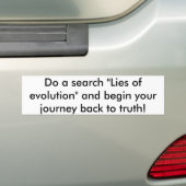 Autocollant De Voiture Mensonges d'évolution (On Car)