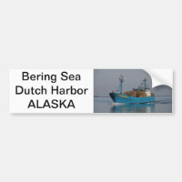 Mer de Béring, bateau de crabe dans le port