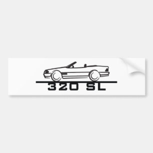 Autocollant De Voiture Mercedes 320 SL Type 129