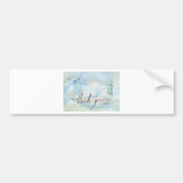 Autocollant De Voiture merci (Devant)