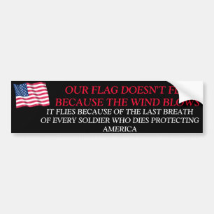 AUTOCOLLANT DE VOITURE MERCI À UN SOLDAT