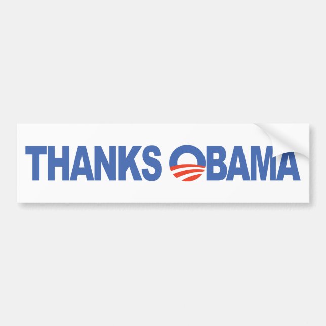 Autocollant De Voiture Merci Obama (Devant)
