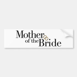 Autocollant De Voiture Mère de la jeune mariée