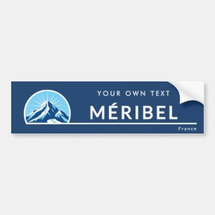Autocollant De Voiture Méribel France station de ski montagne
