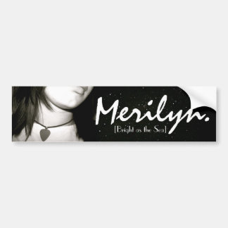 Autocollant De Voiture Merilyn [lumineux comme mer]