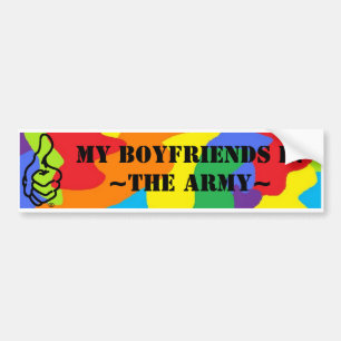 Autocollant De Voiture Mes amis dans l'armée !