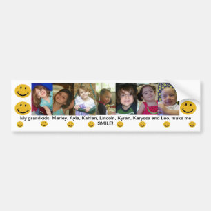 Autocollant De Voiture Mes Grandkids m'incitent à sourire