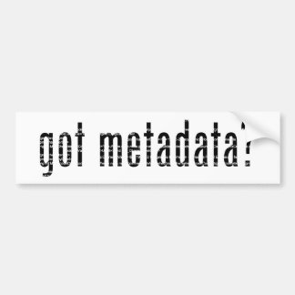 Autocollant De Voiture méta-données obtenues ? <gmi:MI_Metadata>?