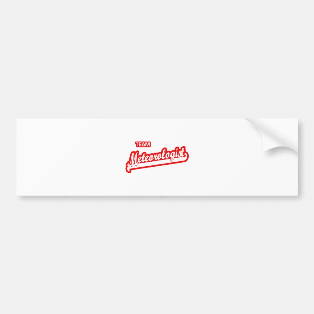Autocollant De Voiture Météorologue d'équipe (Devant)