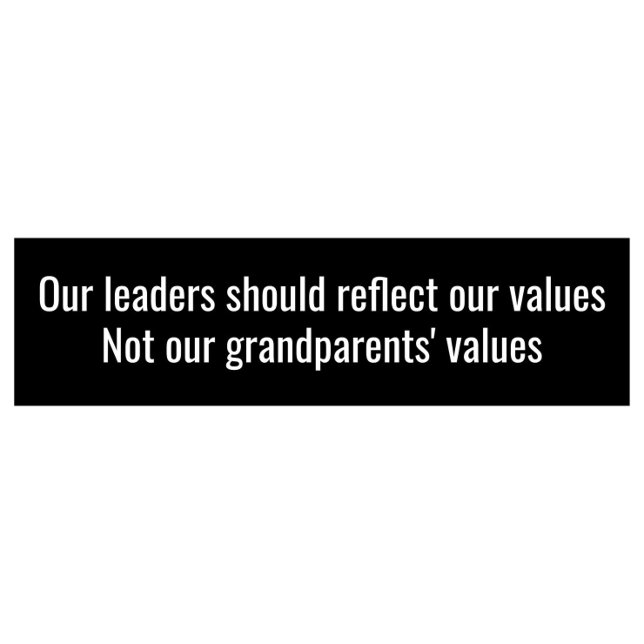 Autocollant De Voiture Mettre Un Terme À La Gerontocratie Américaine : L' (Créateur téléchargé)