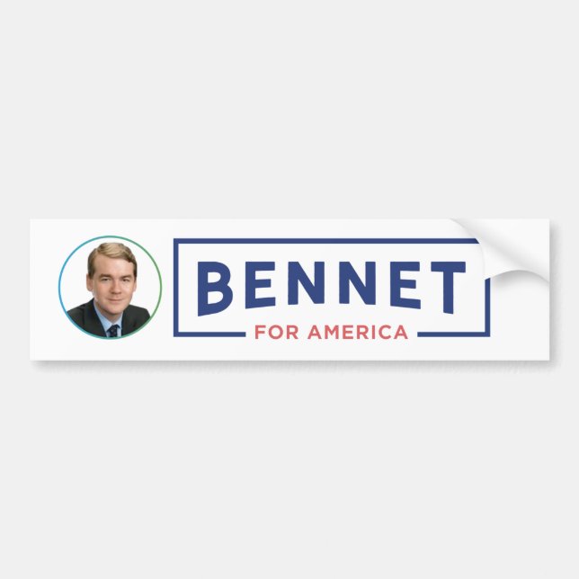 Autocollant De Voiture Michael Bennet à la présidence 2020 (Devant)