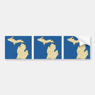 AUTOCOLLANT DE VOITURE MICHIGAN