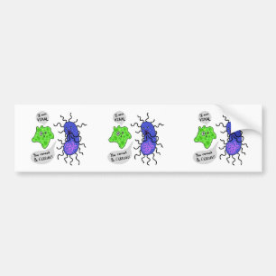 Autocollant De Voiture Microbes Virales