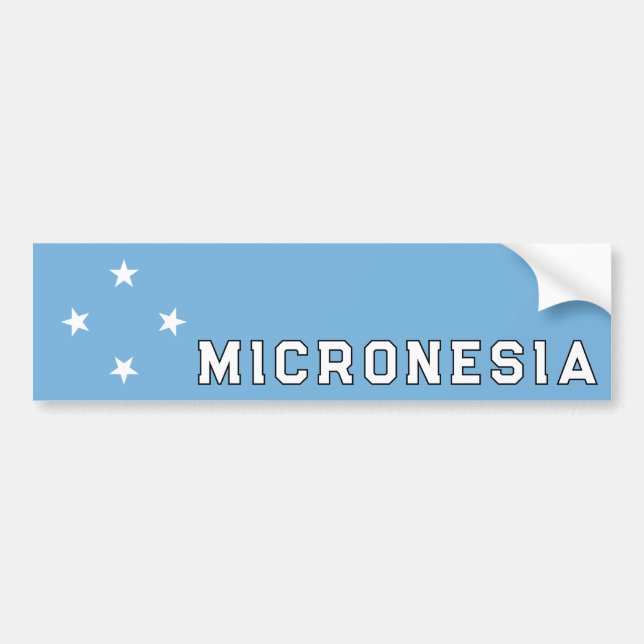 Autocollant De Voiture Micronésie (Devant)