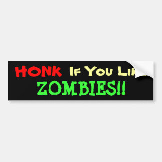Autocollant De Voiture Miel Pour Zombies