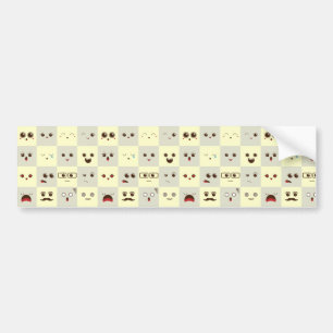 Autocollant De Voiture Mignonne face
