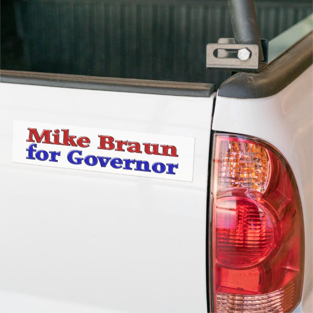 Autocollant De Voiture Mike Braun, gouverneur (Sur camion)