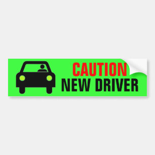 Autocollant De Voiture Mise en garde Nouveau pilote