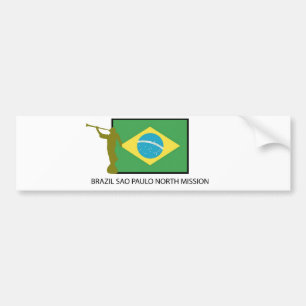 AUTOCOLLANT DE VOITURE MISSION DU NORD LDS DU BRÉSIL SAO PAULO