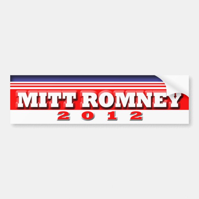 Autocollant De Voiture Mitt Romney (Devant)