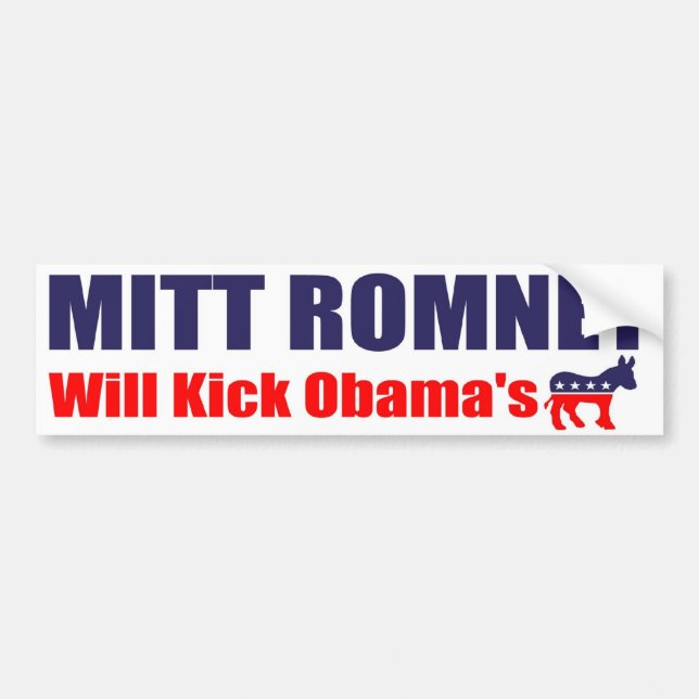 Autocollant De Voiture Mitt Romney 2012 (Devant)