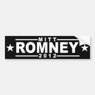 Autocollant De Voiture Mitt Romney 2012