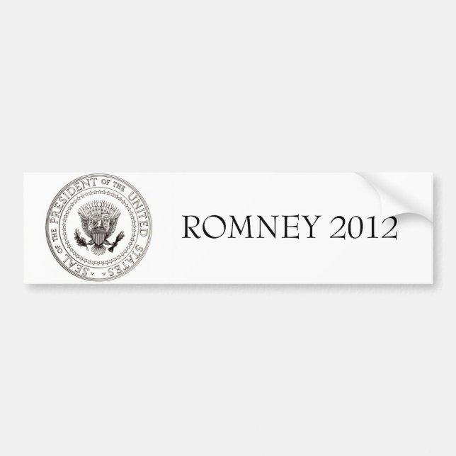 Autocollant De Voiture Mitt Romney 2012 (Devant)