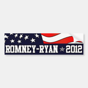 Autocollant De Voiture Mitt Romney Paul Ryan en 2012