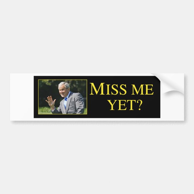 Autocollant De Voiture Mlle Me Yet ? George Bush (Devant)