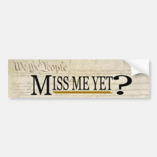 Autocollant De Voiture Mlle Me Yet ? Politique drôle