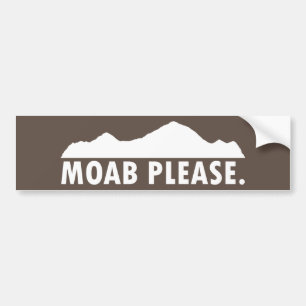 Autocollant De Voiture Moab S'Il Vous Plaît