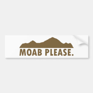 Autocollant De Voiture Moab S'Il Vous Plaît