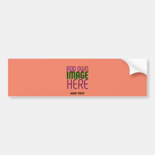 AUTOCOLLANT DE VOITURE MODELE DE TEXTE D'IMAGE CORAIL ORANGE ÉDITABLE MOD