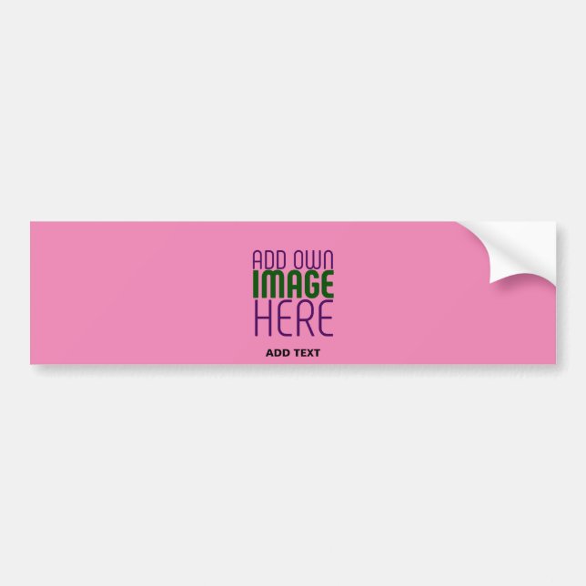 AUTOCOLLANT DE VOITURE MODELE DE TEXTE D'IMAGE ROSE CHAUD MIGNON ÉDITABLE (Devant)