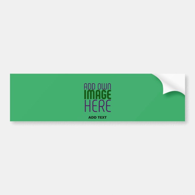 AUTOCOLLANT DE VOITURE MODELE DE TEXTE D'IMAGE VERT ÉMERAUDE ÉDITABLE MOD (Devant)