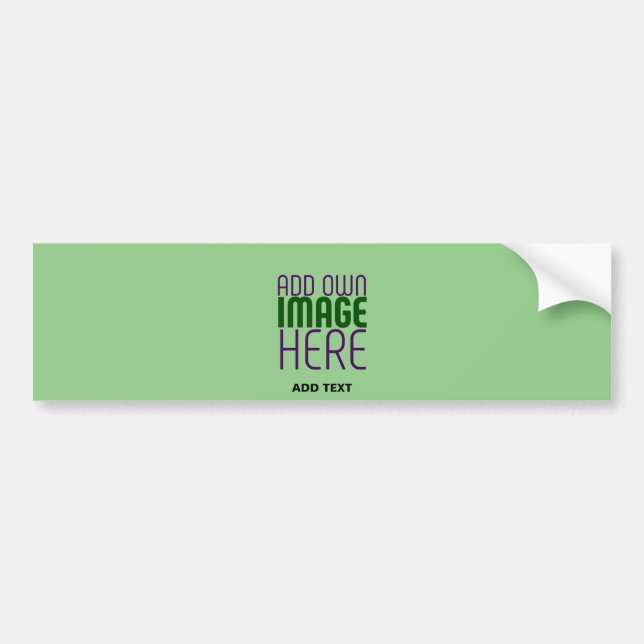 AUTOCOLLANT DE VOITURE MODELE DE TEXTE D'IMAGE VERT MENTHE ÉDITABLE MODER (Devant)