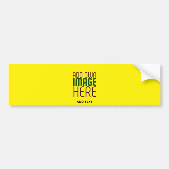 AUTOCOLLANT DE VOITURE MODELE DE TEXTE IMAGE JAUNE CLAIR MODIFIABLE MODER (Devant)
