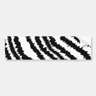 Autocollant De Voiture Modèle noir d'impression de zèbre