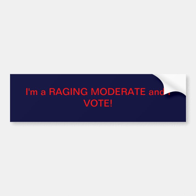 Autocollant De Voiture Modéré de faire rage (Devant)